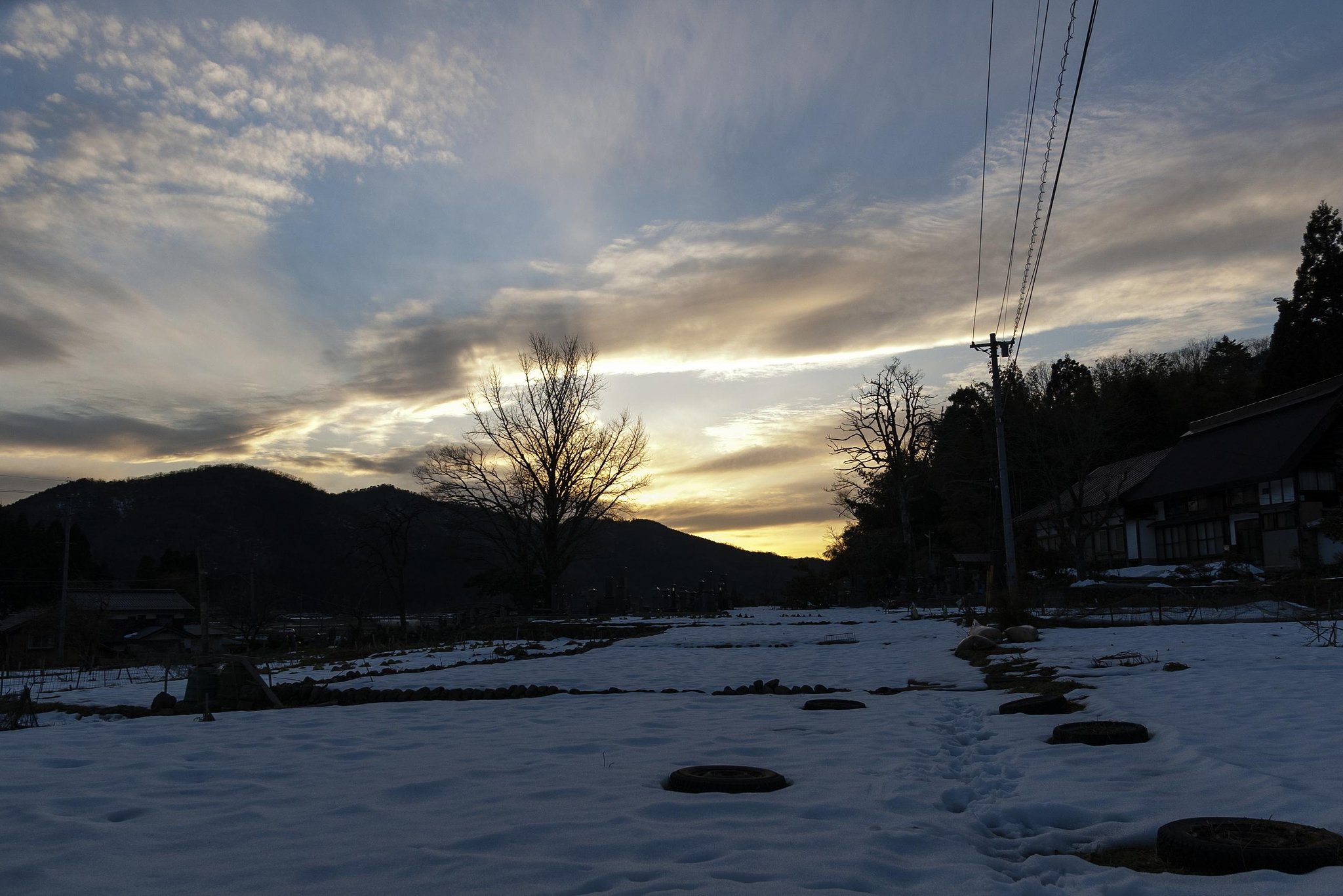 美しい夕焼けに！