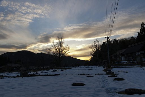 美しい夕焼けに！