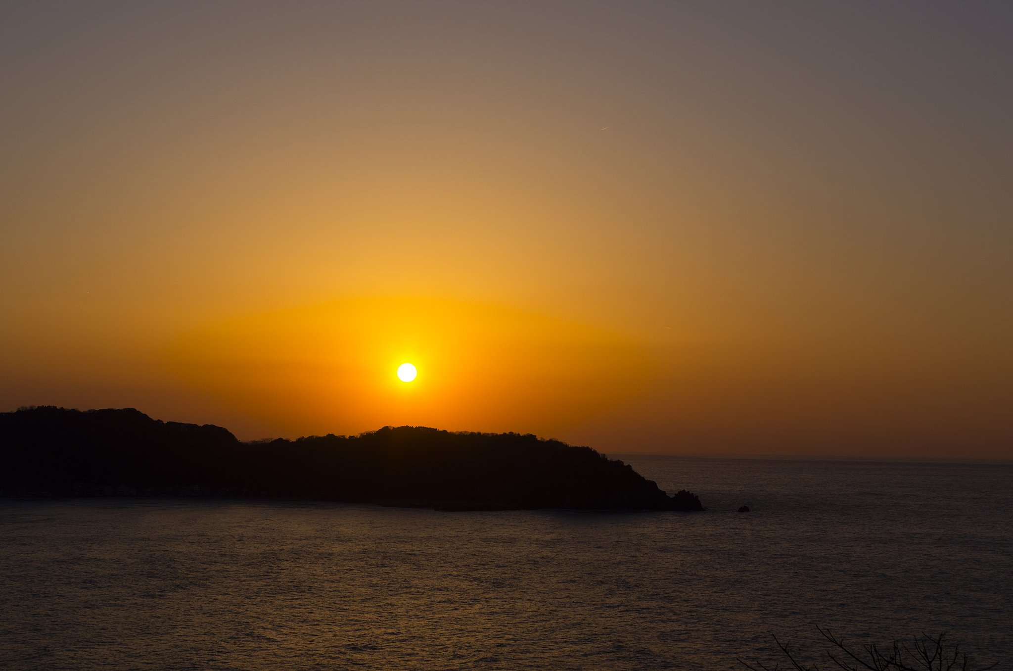 日本海の夕焼け-2