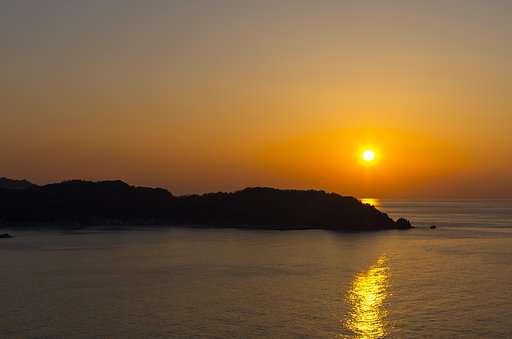 黄金色の夕焼け
