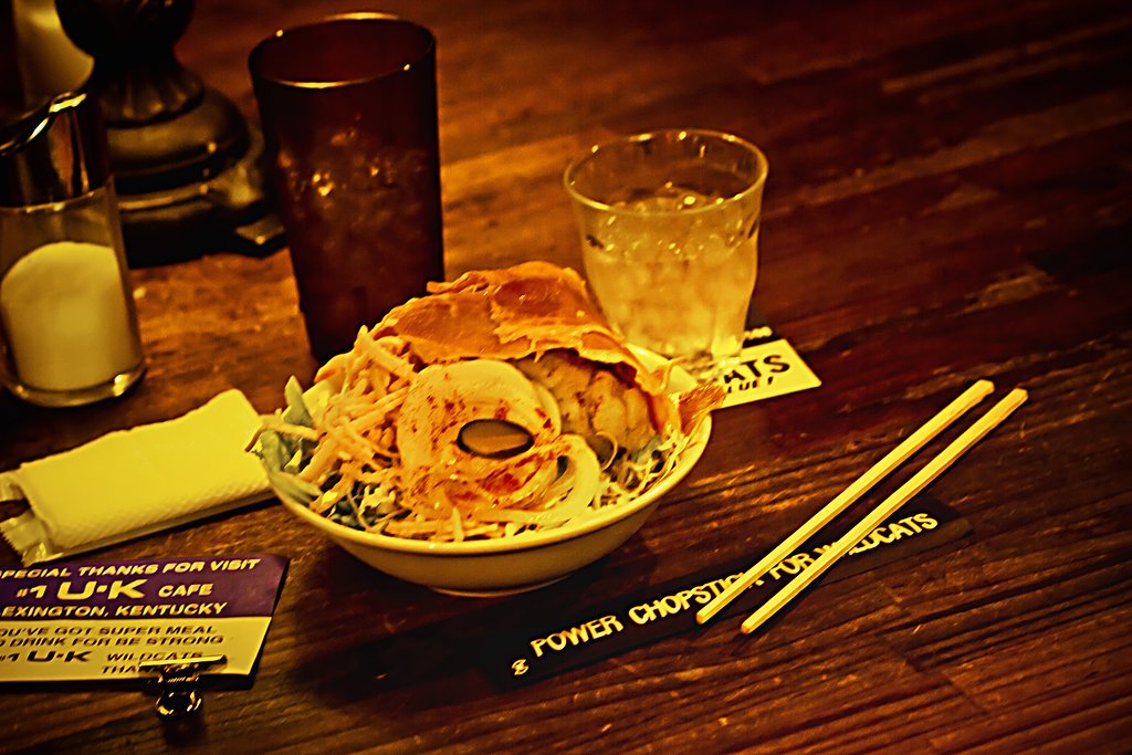 【題】 カフェのサラダ