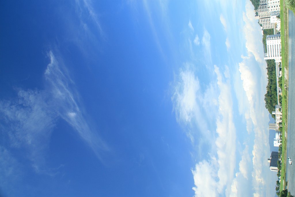 夏空の青