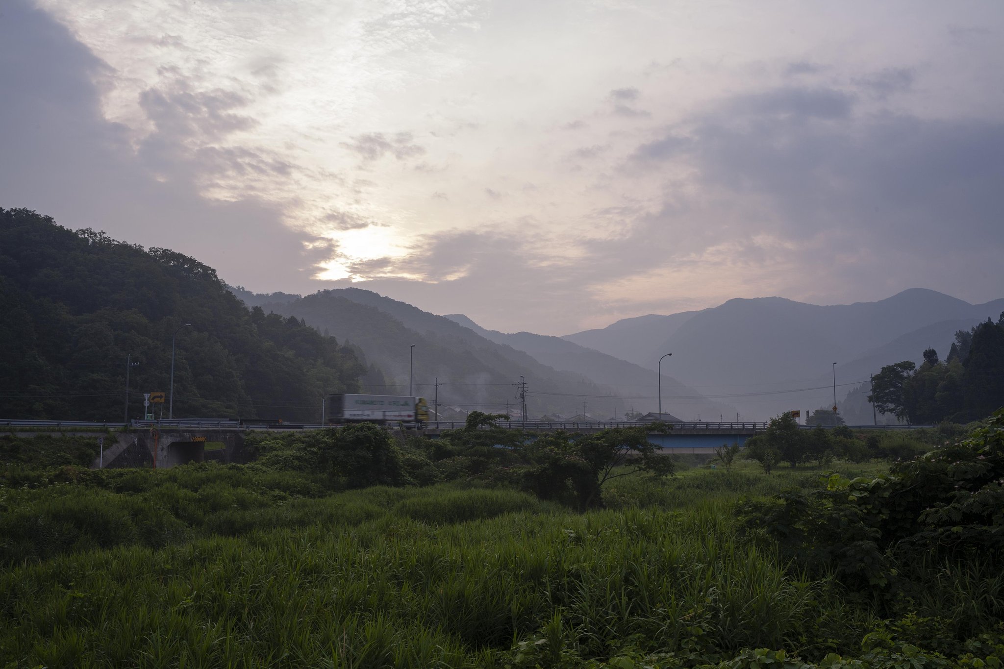 梅雨空に