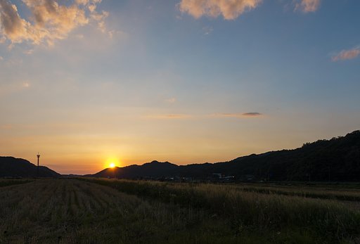 日の入り