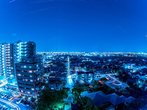 見下ろす夜景