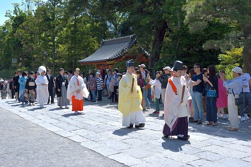 鶴ヶ岡八幡宮にて