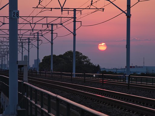 夕日