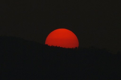 【変化】真っ赤な太陽