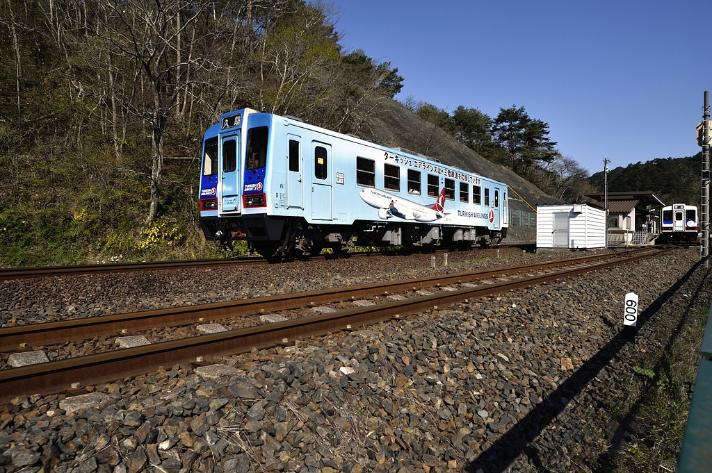 田野畑駅の電車