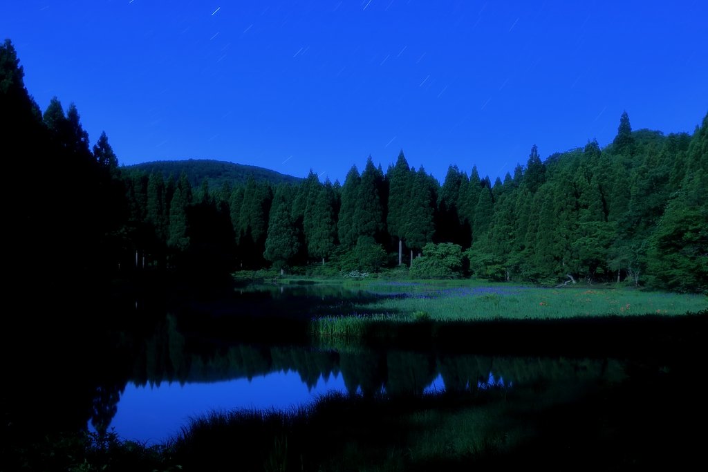 深夜の平池