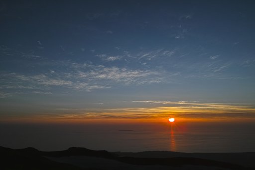 鳥海登山道からの飛島