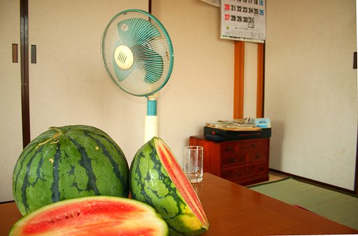 田舎のスイカ(課題です)