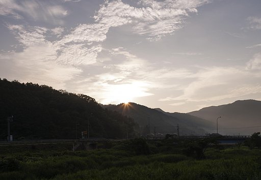 晴れた朝