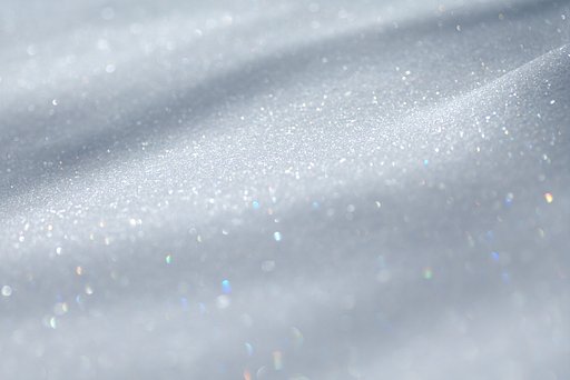 七色に光る雪