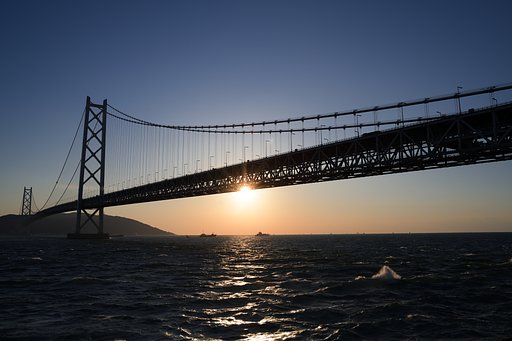 明石海峡波高し