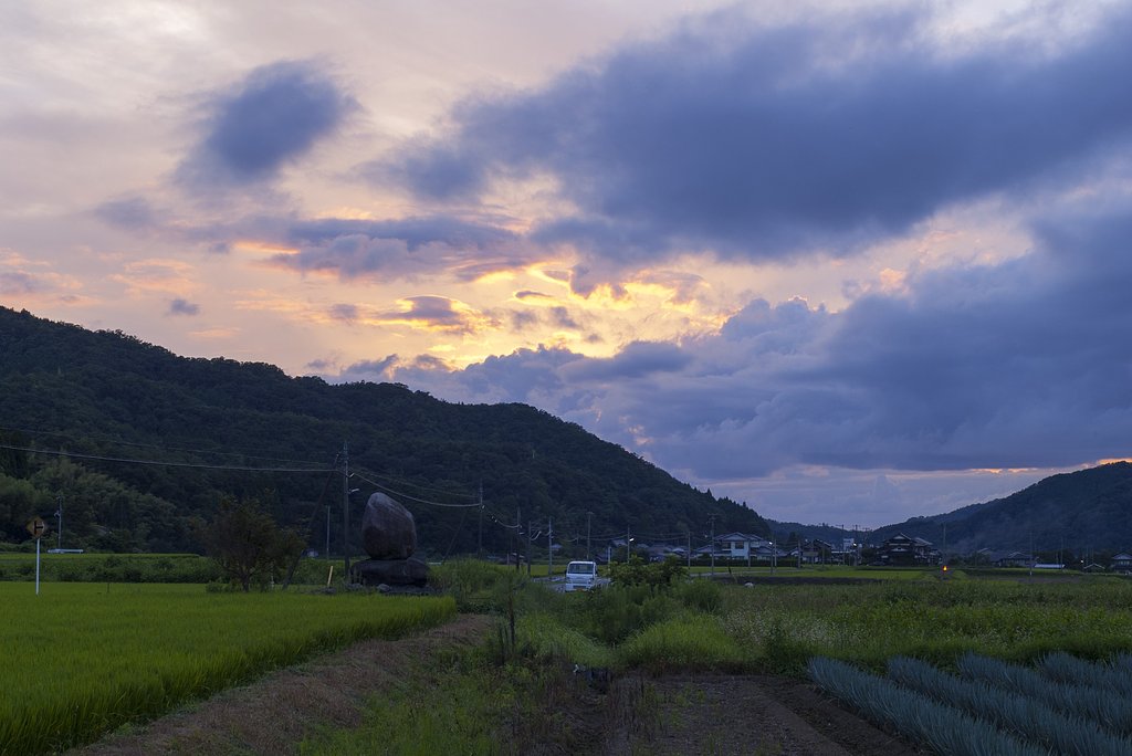 夕焼け。