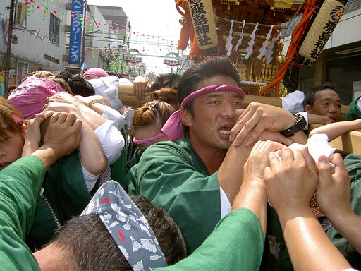 地元で夏祭り