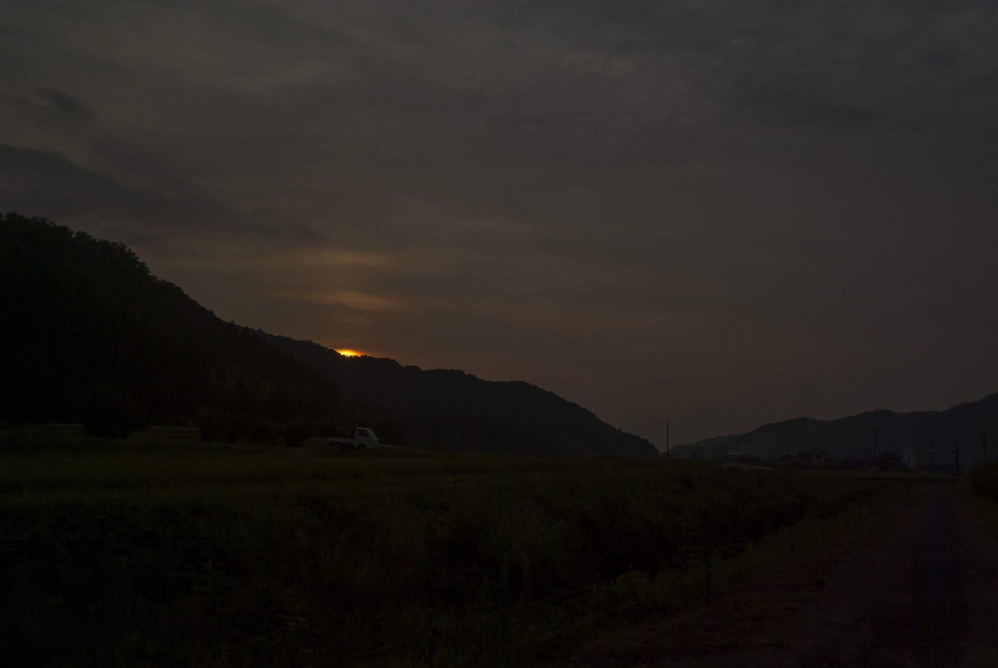 夕暮れ