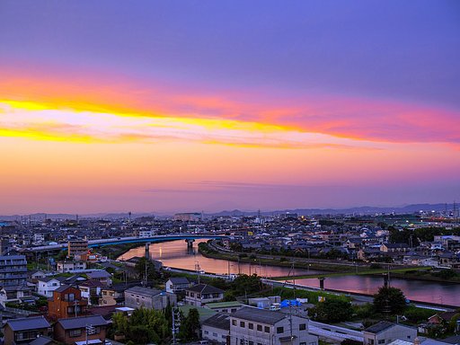 夕景の【横顔】には？