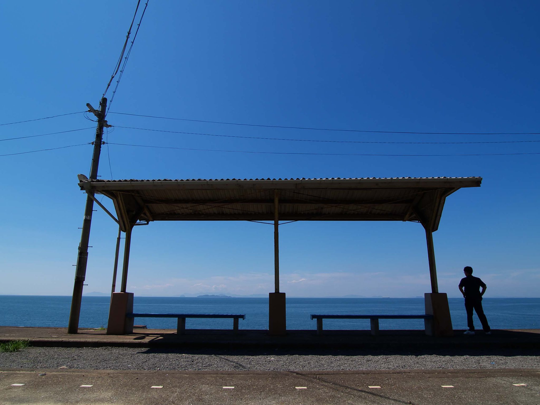 青い海と青い空