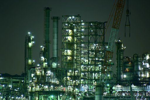 横浜、磯子の夜景