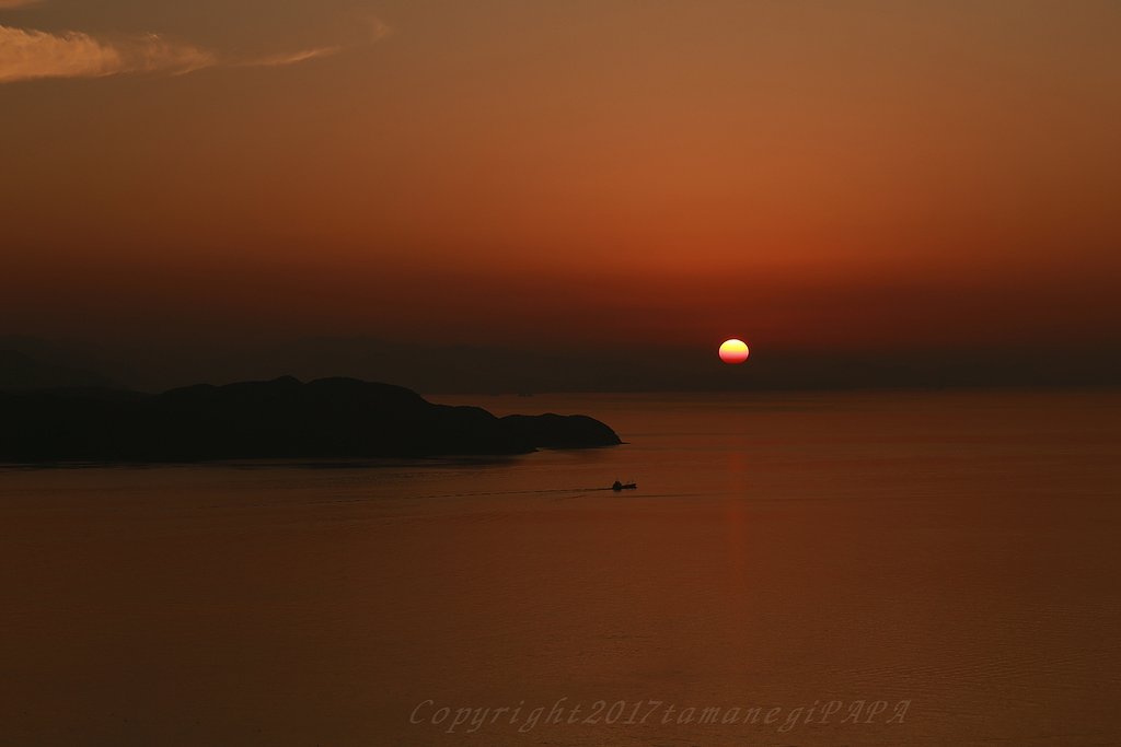 夕日