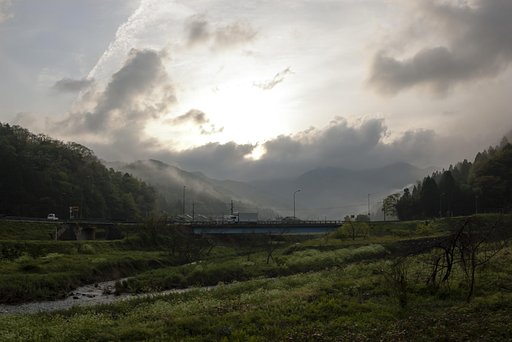 雲の多い朝！