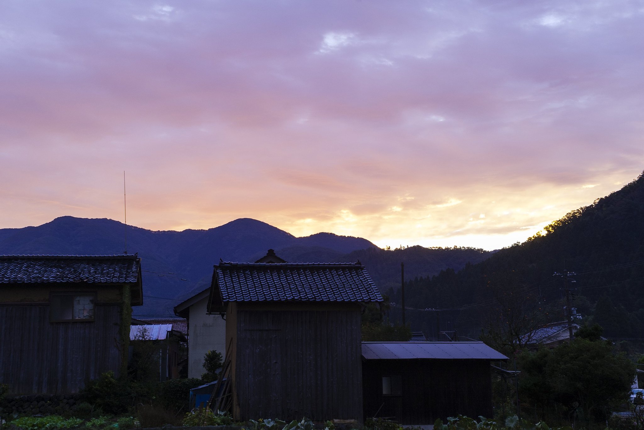 早朝の朝空が美しく！