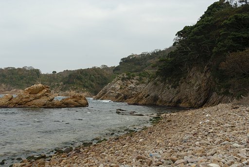 城原海岸から田後背後を！