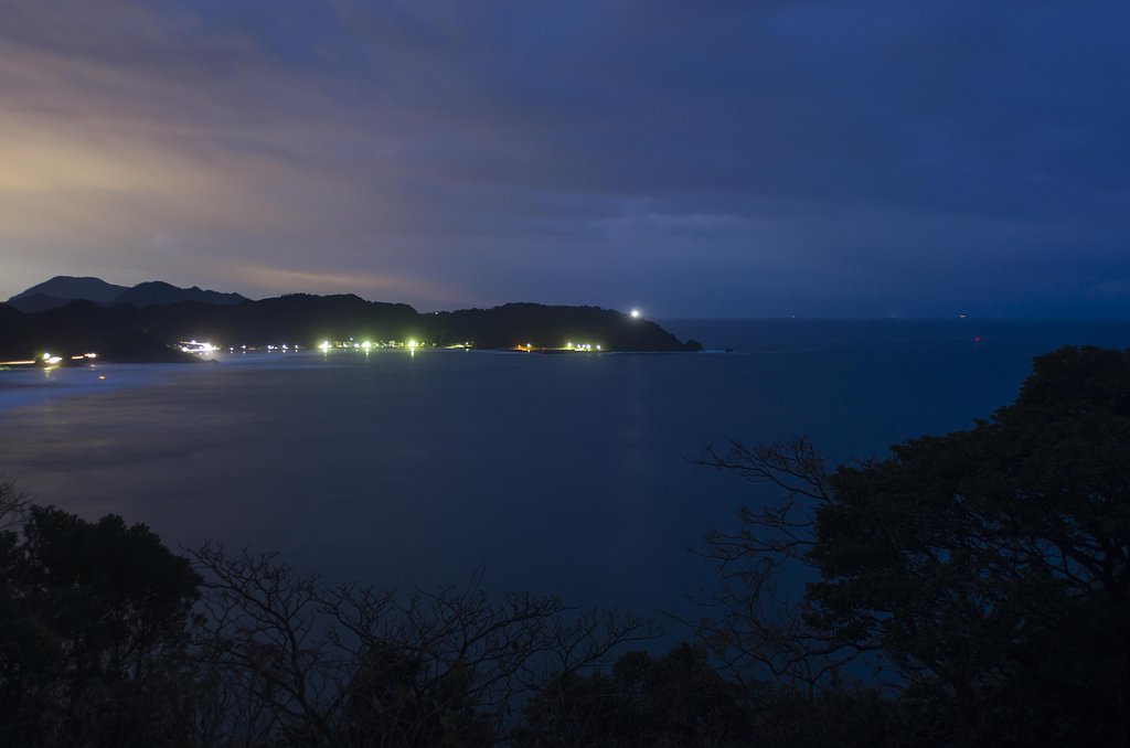 陸上岬展望駐車場夜景！
