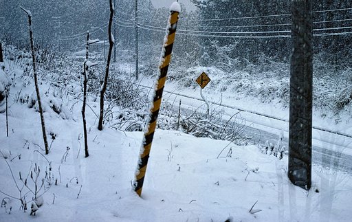 雪降り　１