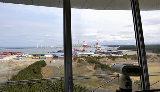 酒田北港からの鳥海山
