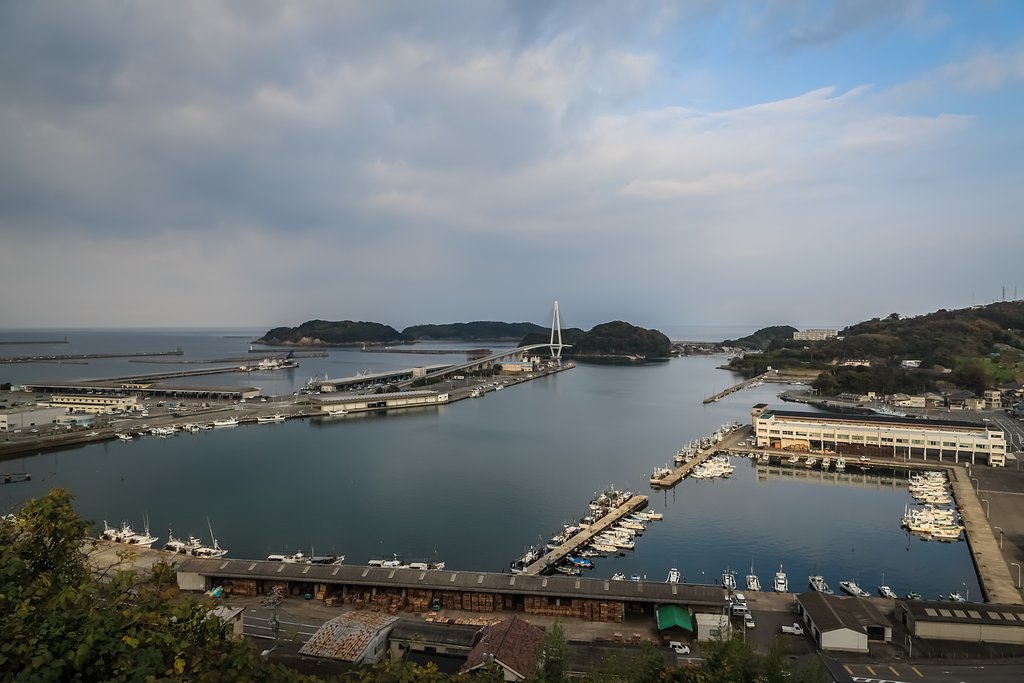 橋のある風景＠浜田港