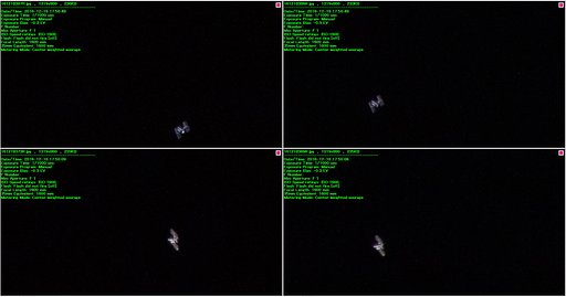 昨晩の国際宇宙ステーション
