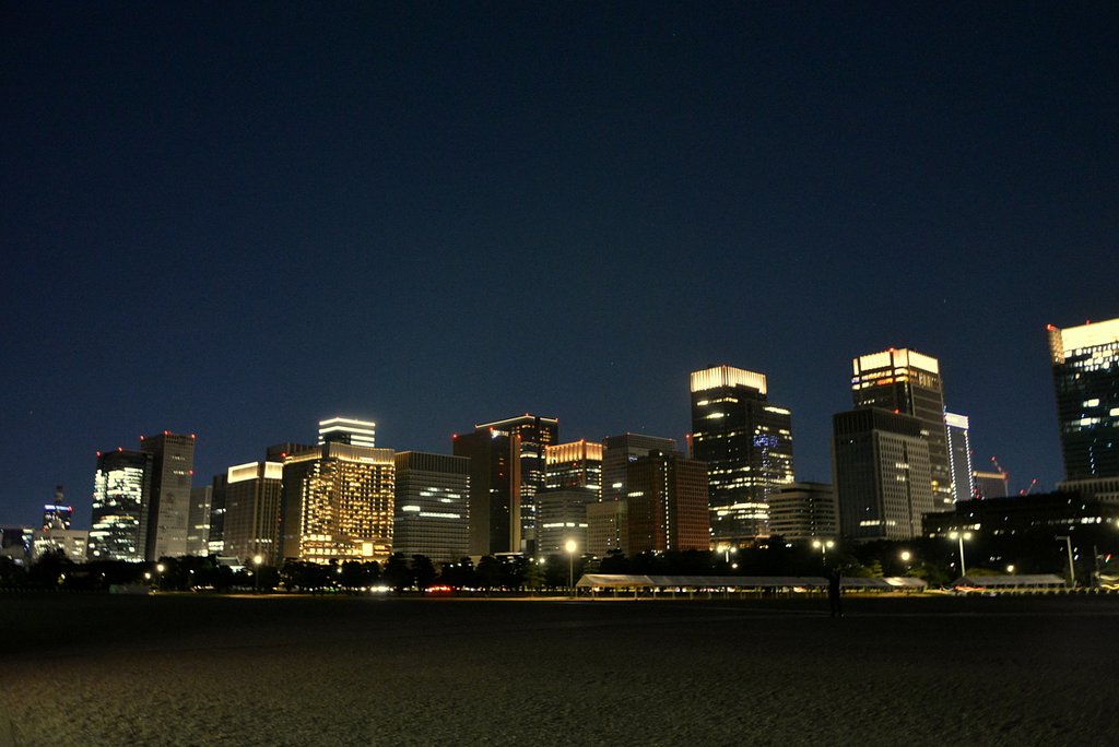 皇居前広場からの夜景