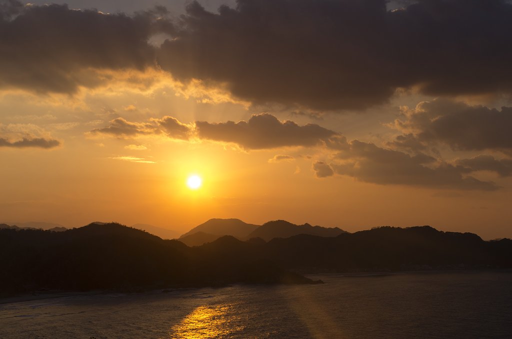 陸上岬からの夕焼け！