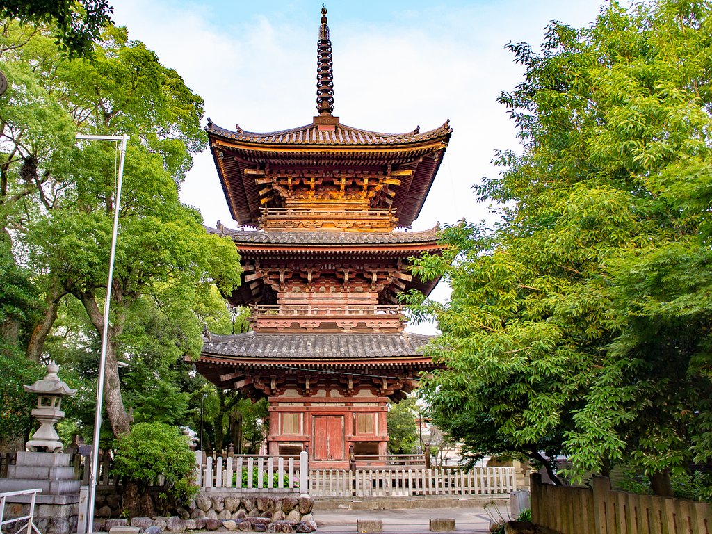 【寺社百景】甚目寺観音　三重塔