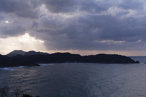 陸上岬の夕焼け-1