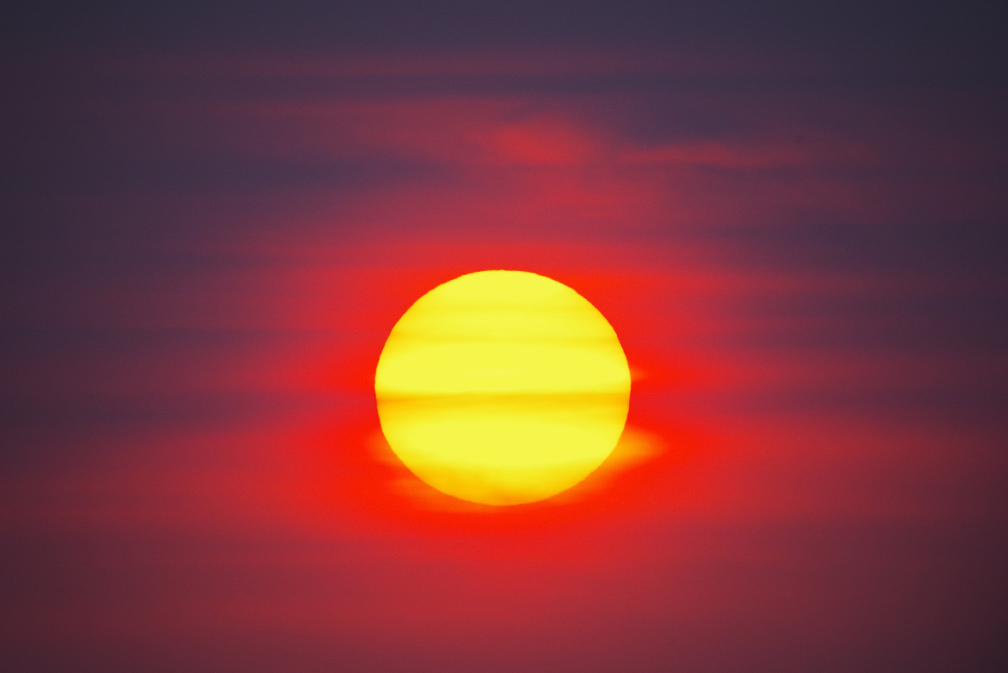 夕日