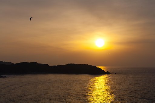 黄金色の夕焼け！