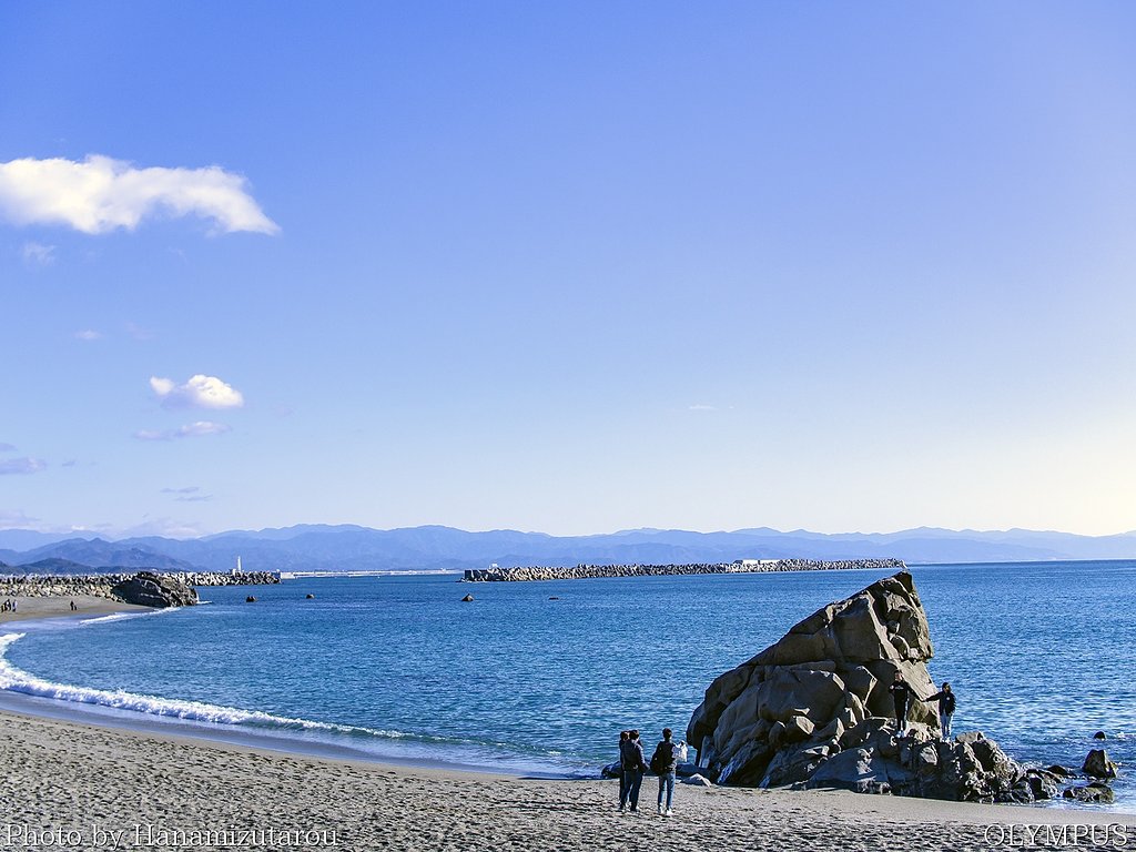 桂浜にて