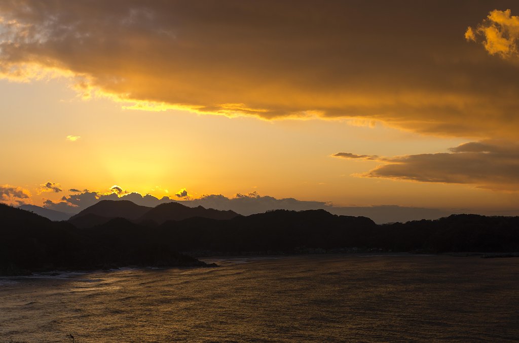 冬の夕暮れ！