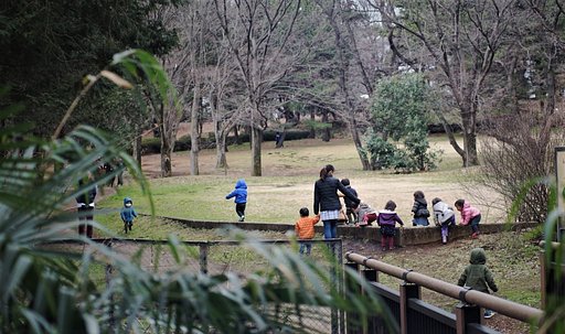 砧公園にて