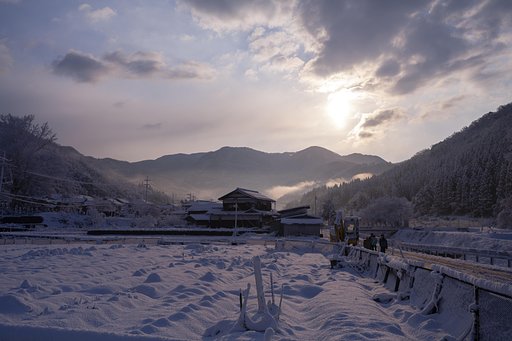 春雪のある朝！