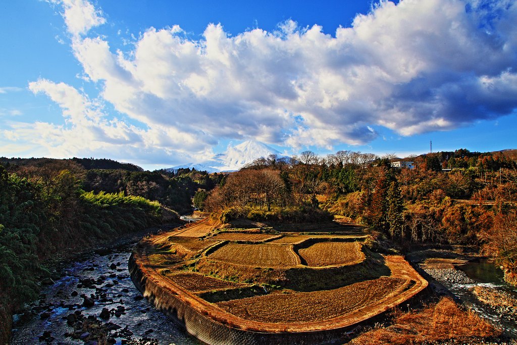 小山町馬伏川２０１７横構図ＨＤＲ