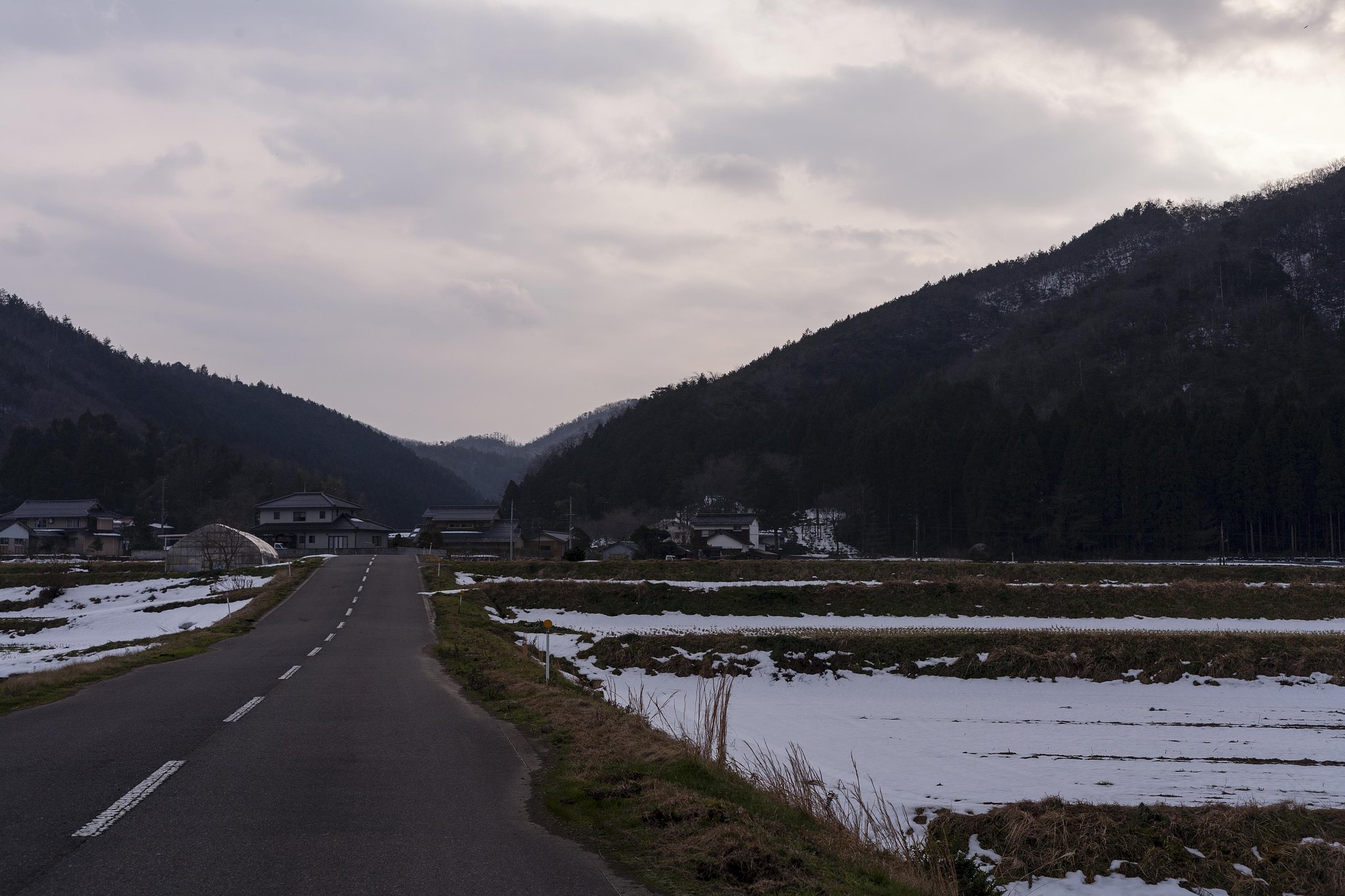 冬型の気圧配置。