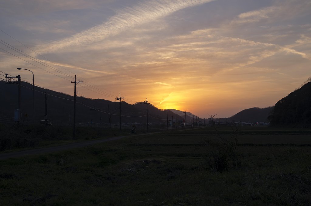 朝は雨、夕方は快晴！