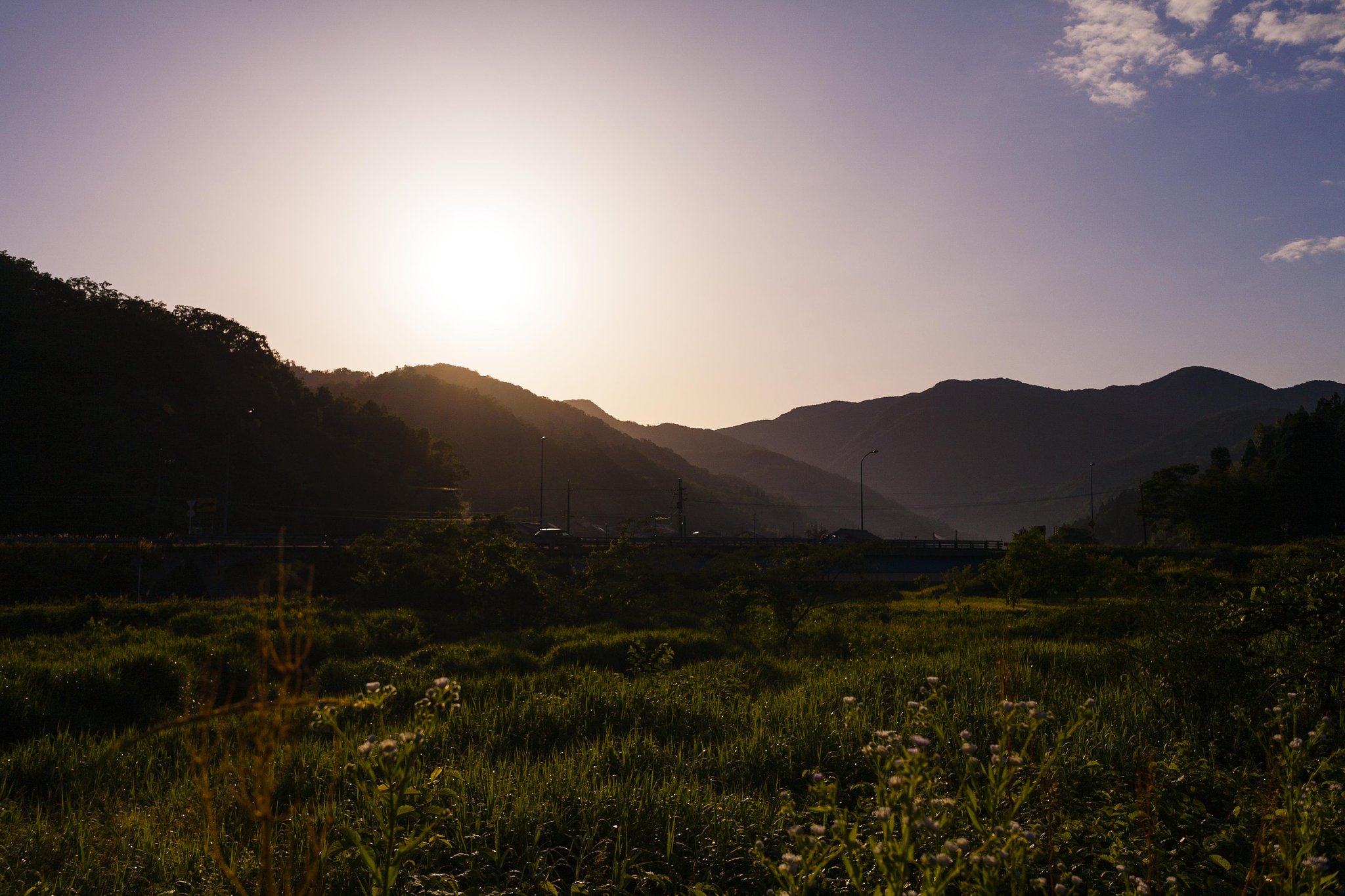 快晴の朝。