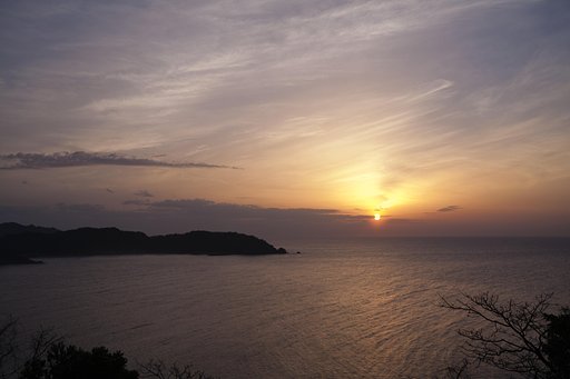日本海の夕焼け-2。