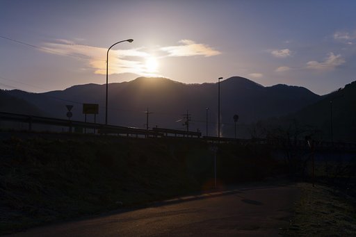 朝の太陽！
